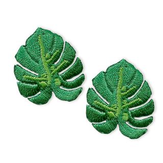 Application Feuilles de ficus [ 2,8 x 2,5 cm /  2 Pièces ] | Prym – vert, 