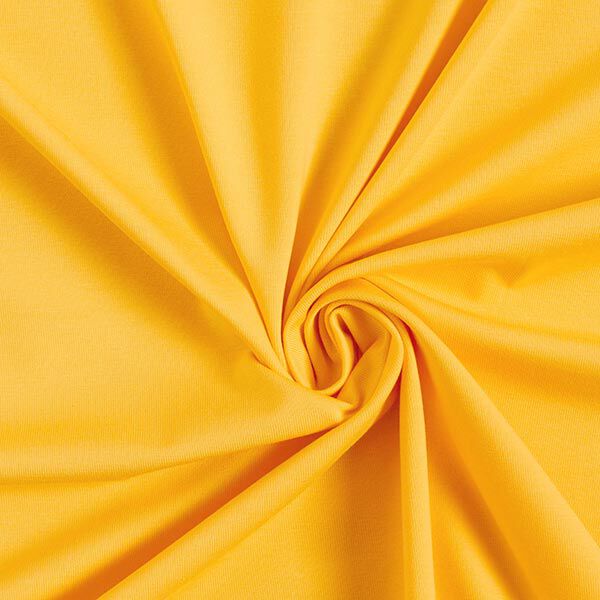 Jersey coton Medium uni – jaune soleil,  image number 1