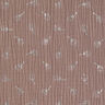 Tissu double gaze de coton Fleurs de pissenlit en paillettes – brun-marron/argent,  thumbnail number 1