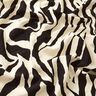 Crêpe de viscose motif zèbre – noir/ivoire,  thumbnail number 2