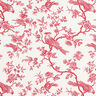 Tissu en coton Cretonne Oiseaux – rouge/écru,  thumbnail number 1