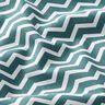 Tissu en coton Cretonne Zigzag – vert foncé/blanc,  thumbnail number 2
