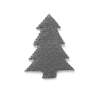 Application Feutrine Arbre de Noël [4 cm] – gris, 