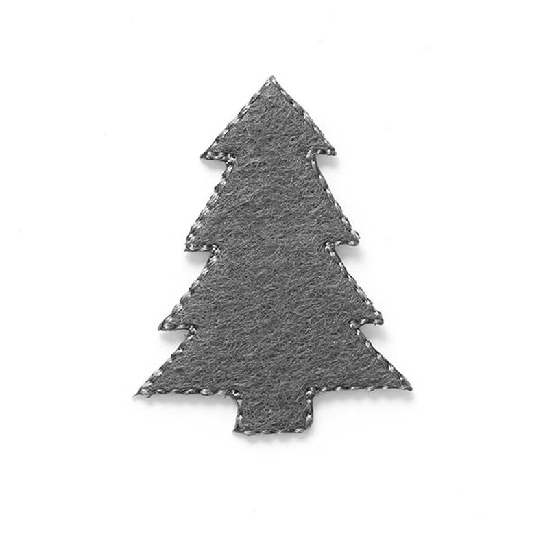Application Feutrine Arbre de Noël [4 cm] – gris,  image number 1