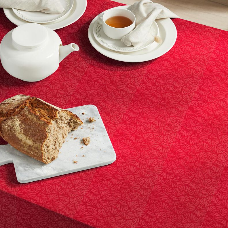 Coton enduit Mini éventails – rouge,  image number 7