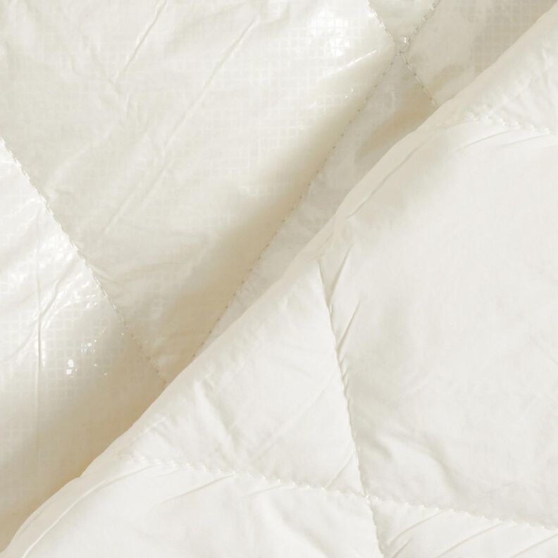 Tissu matelassé Losanges légèrement brillants – ivoire, image number 4