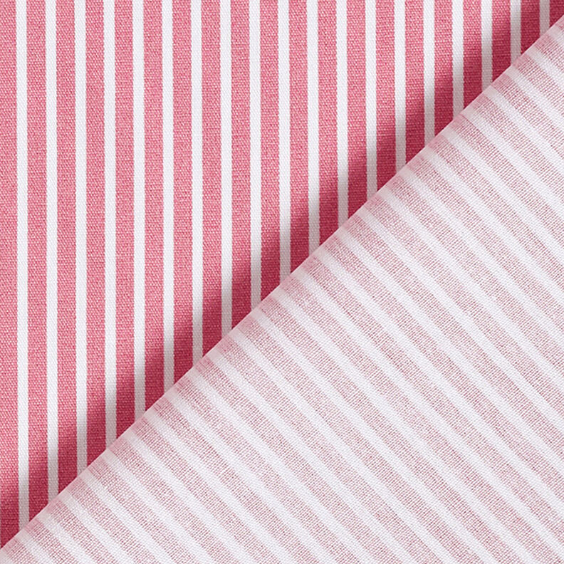 Popeline coton Rayures – rose/blanc,  image number 4