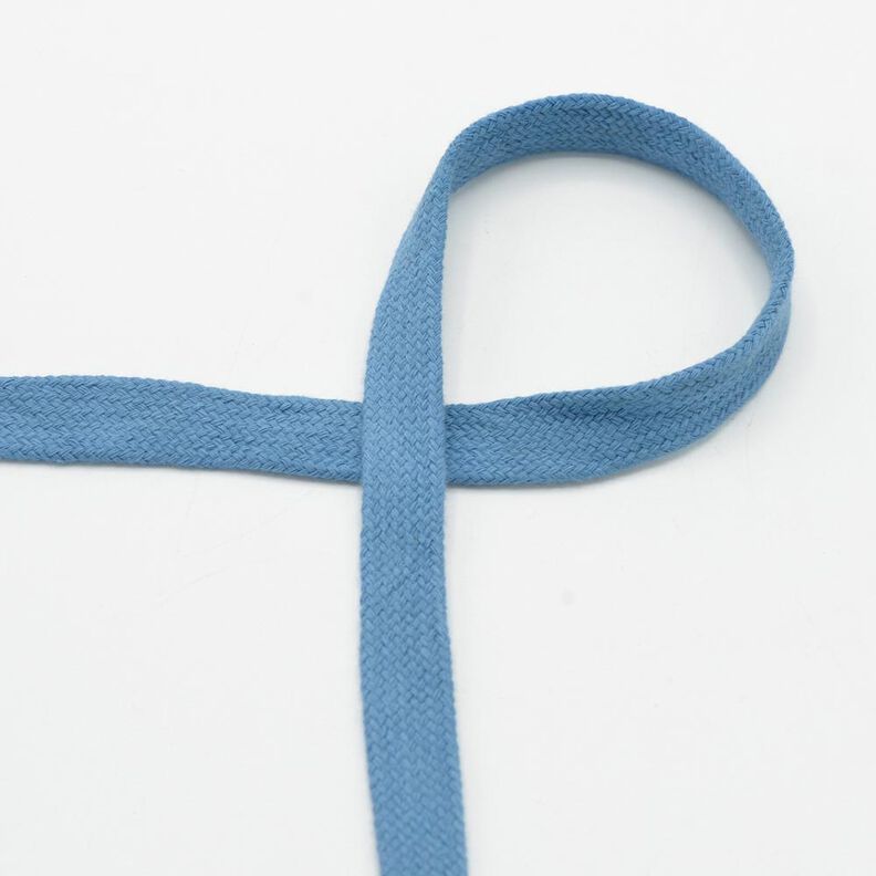 Cordon plat Sweat-shirt à capuche Coton [15 mm] – bleu pigeon,  image number 1