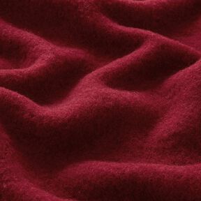 Polaire de laine pure laine vierge Uni – rouge bordeaux, 