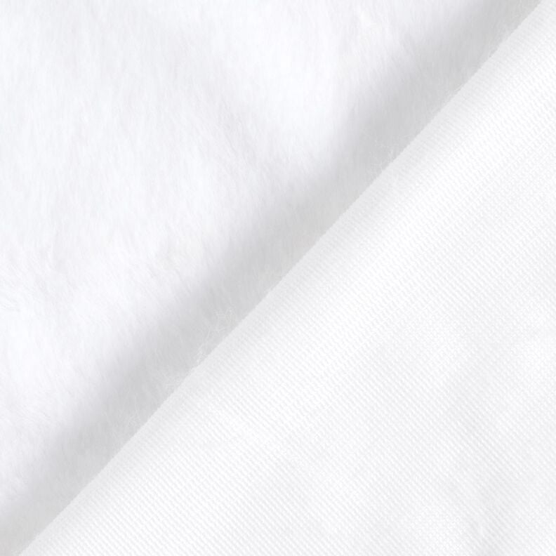 fourrure synthétique de haute qualité monochrome – blanc,  image number 3