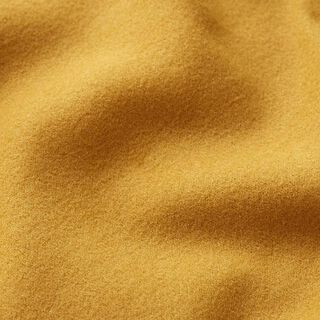 Tissu en polyester recyclé pour manteau – moutarde, 