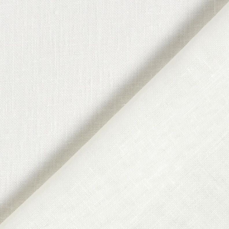 Tissu pour voilages Mélange lin Uni – écru, image number 4