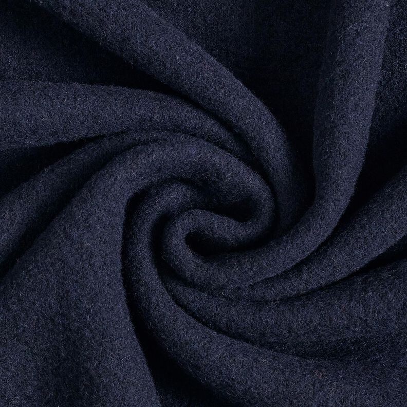 Polaire de laine pure laine vierge Uni – bleu noir, image number 1