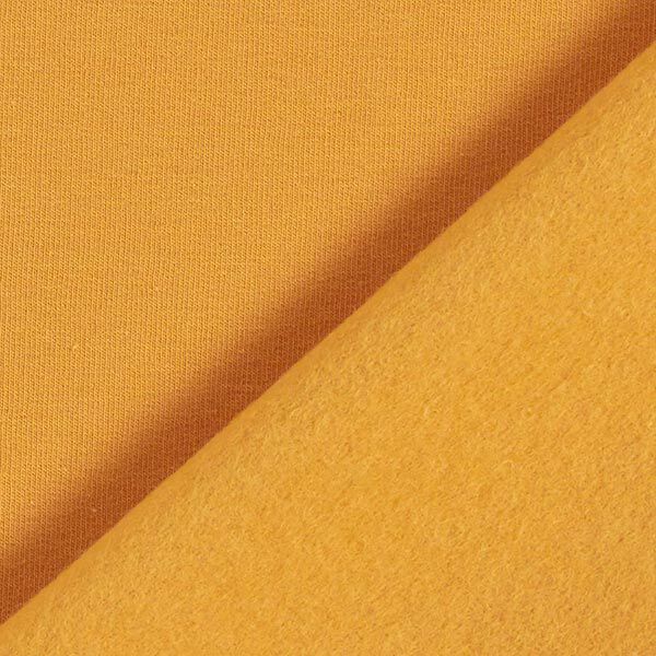 Molleton coton léger uni – jaune curry,  image number 5