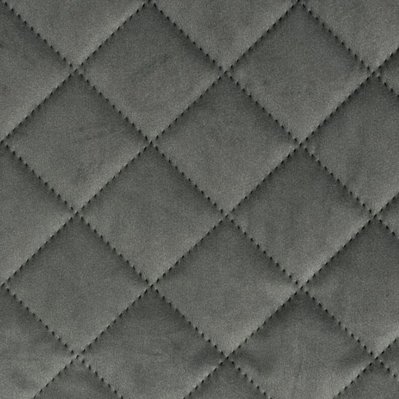 Tissu de revêtement Velours Tissu matelassé – gris foncé,  image number 1