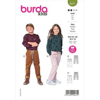 Pantalon à enfiler, Burda 9271 | 110-140, 