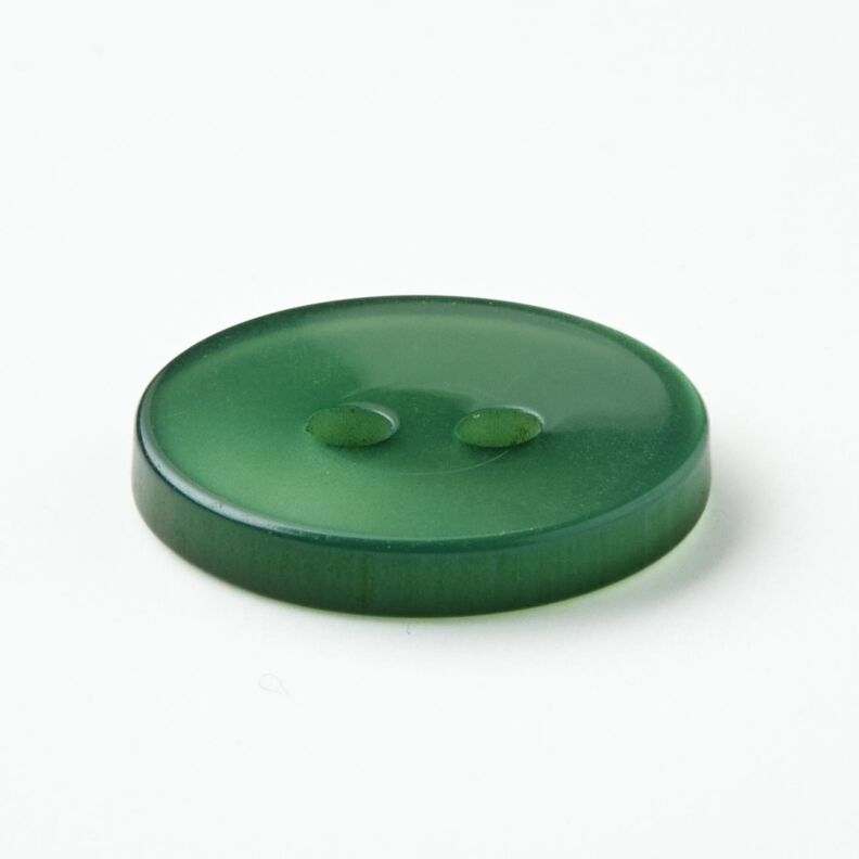 Bouton 2 trous brillant [Ø 15 mm] – vert sapin,  image number 2