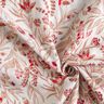 Tissu double gaze de coton Fleurs folkloriques – nature/rouge,  thumbnail number 3