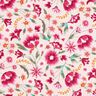 Tissu de décoration Sergé coton Fleurs printanières – rosé/framboise,  thumbnail number 1