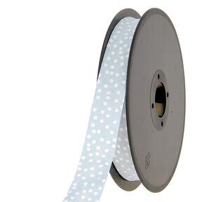 Biais points éparpillés [20 mm] – bleu bébé, 
