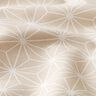 Tissu en coton Cretonne Étoiles japonaises Asanoha – sable,  thumbnail number 2