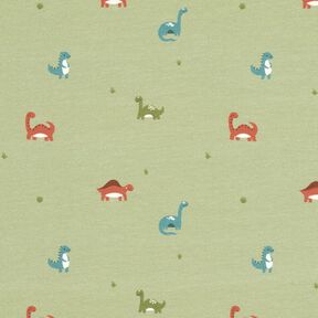 Jersey coton Joyeux dinosaures &ndash; greige, 