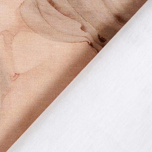Jersey coton Lignes abstraites – marron clair,  image number 4