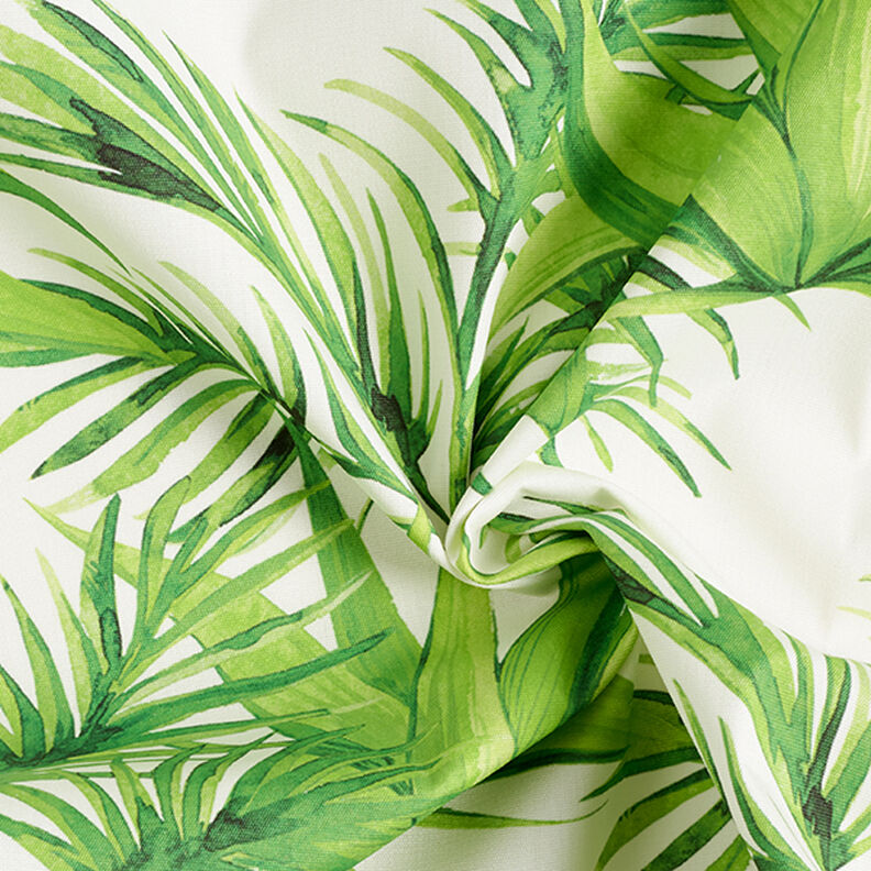 Tissu d’extérieur Canvas Feuilles tropicales – vert clair,  image number 3