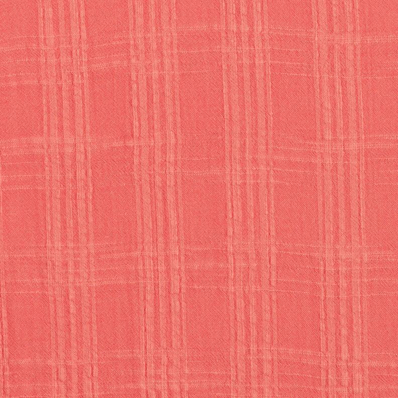 Seersucker en coton-viscose mélangés – corail, image number 1