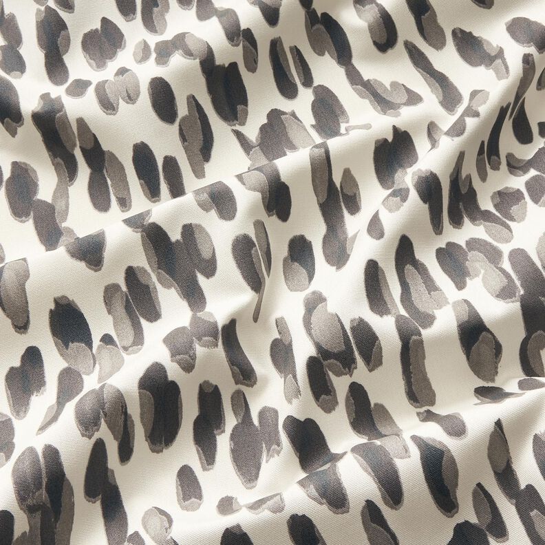 Tissu d’extérieur Canvas Gros pois – ivoire/gris,  image number 2