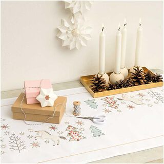 Kit Broderie LICORNE Chemin de table [45x100 cm] | Rico Design, 