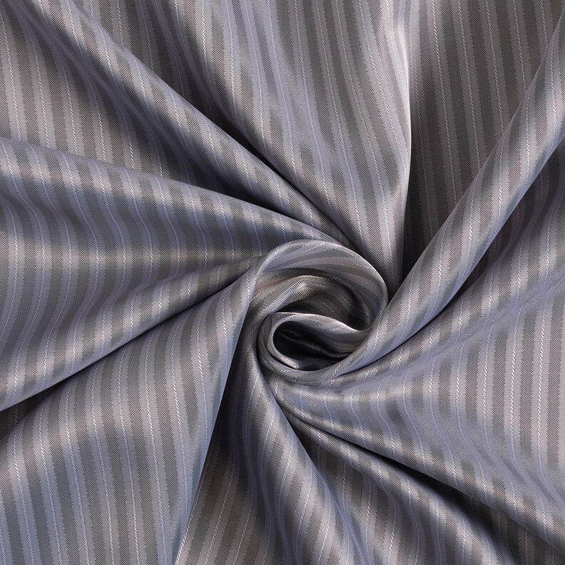 Tissu de doublure Jacquard Rayures étroites et larges – gris/gris foncé,  image number 3