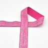 Biais élastique (pré-plié) pailleté [20 mm] – rose vif,  thumbnail number 1