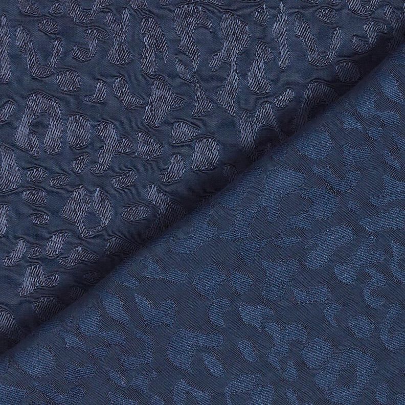 Tissu viscose Motif léopard – bleu nuit,  image number 6