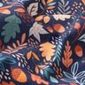 Tissu de décoration Semi-panama feuilles d’automne – bleu marine,  thumbnail number 2