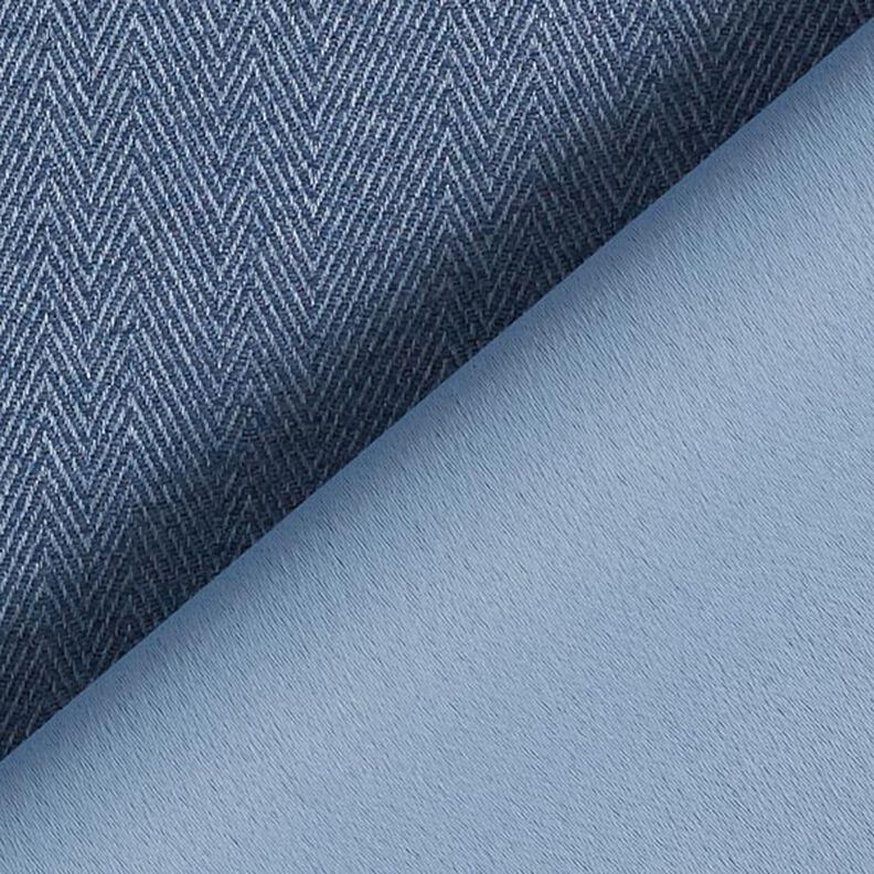 Tissu occultant Chevrons – bleu jean,  image number 3