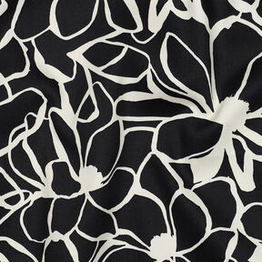 Satin de coton Magnolia | Nerida Hansen – noir/écru, 