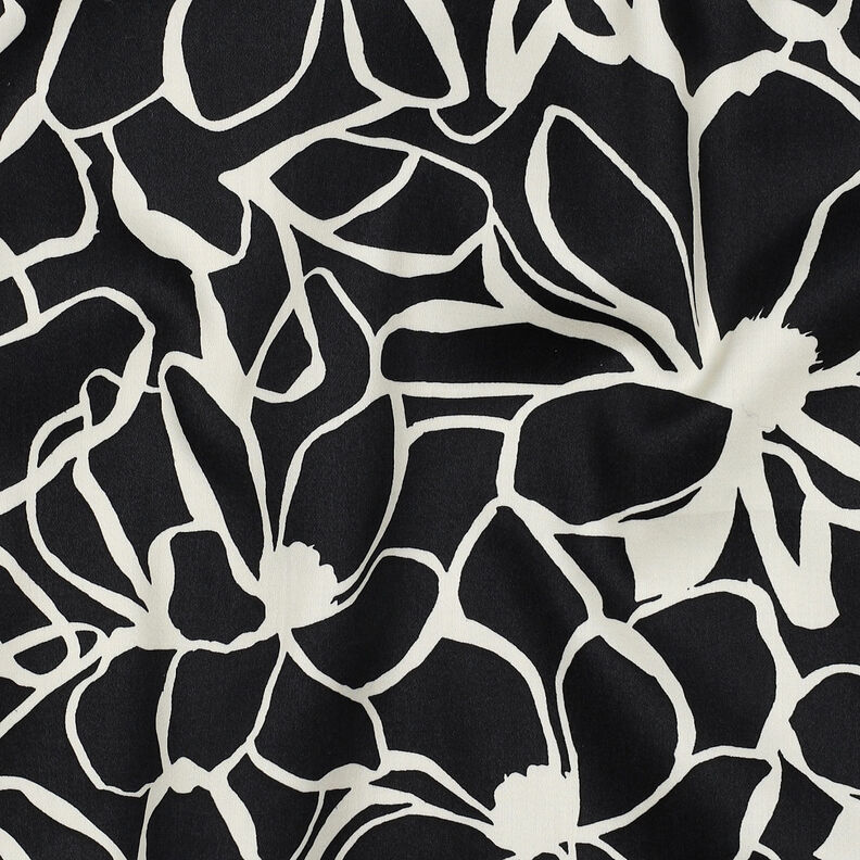 Satin de coton Magnolia | Nerida Hansen – noir/écru,  image number 2