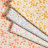 Tissu de décoration Satin de coton Mer de fleurs – orange pêche/blanc,  thumbnail number 5