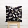 Tissu de décoration Jacquard feuilles de gingko – noir/or,  thumbnail number 8