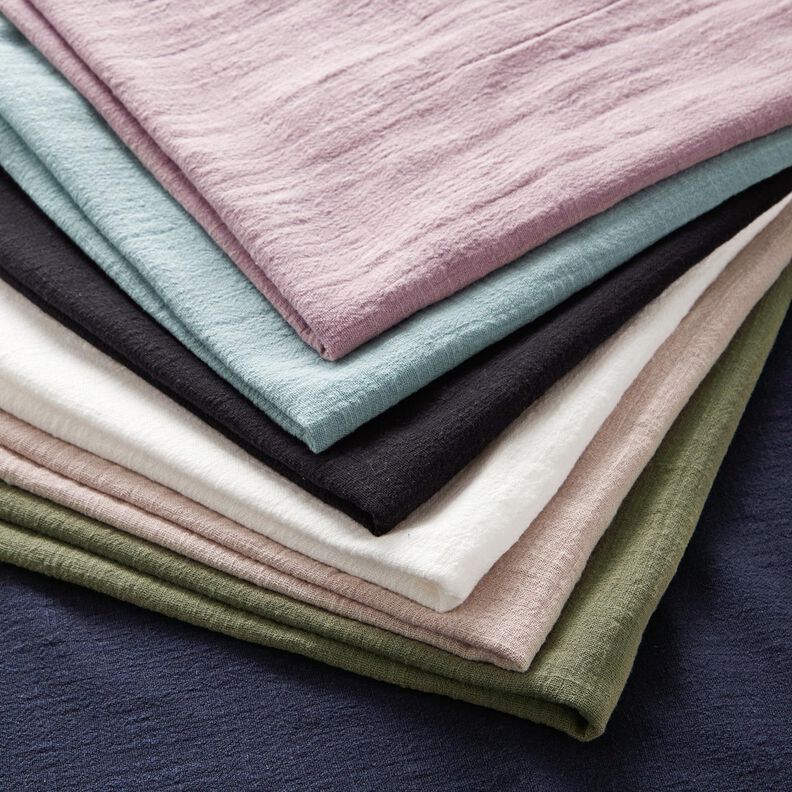 Tissu en coton aspect lin – olive,  image number 4