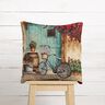 panneau décoratif Gobelin Vélo – beige clair/carmin,  thumbnail number 6