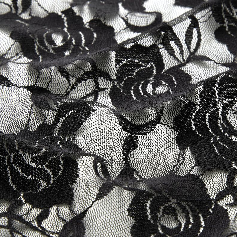 Softmesh Dentelle Roses – noir,  image number 2