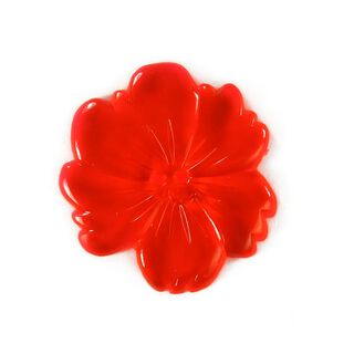 Bouton en plastique, Neon Flower 4, 