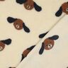 Tissu teddy Têtes de chiens | Poppy Fabrics – beige clair/marron noir,  thumbnail number 4