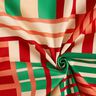 Tissu de décoration Semi-panama Formes modernes – vert genévrier/rouge foncé,  thumbnail number 3