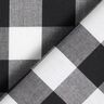 Tissu pour chemise großes Bäckerkaro – blanc/noir,  thumbnail number 4