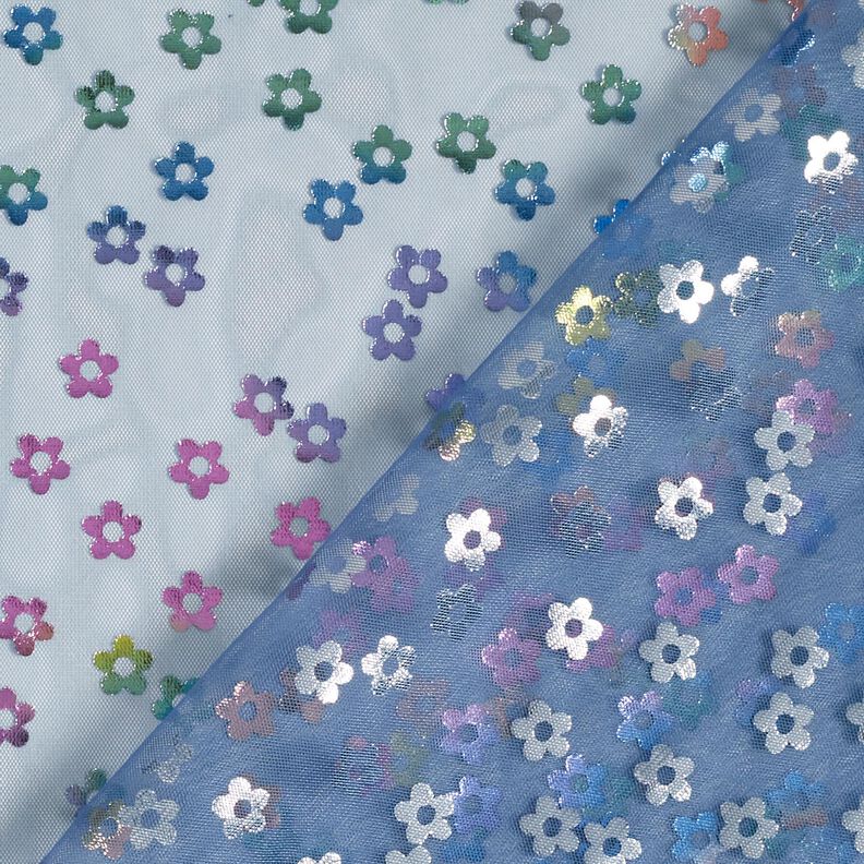 Softmesh Petites fleurs scintillantes – bleu jean,  image number 5