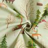 Tissu décoratif Semi-panama Animaux de la forêt – menthe,  thumbnail number 3