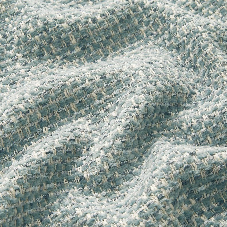 Tissu de revêtement tissu aspect bouclé coloré – roseau/crème, image number 2